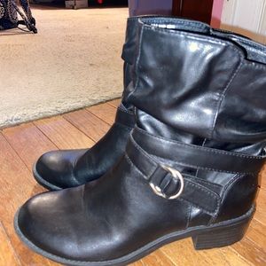 Black Leather Boots